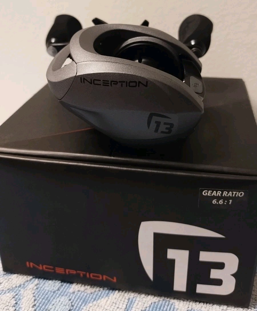New 13 Fishing Inception 6.6:1 Right Hand Retrieve Baitcasting Reel Baitcaster