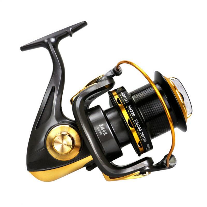 11000 Series Saltwater Metal Spinning Fishing Reel Large Sea Fishing Reels 55LB