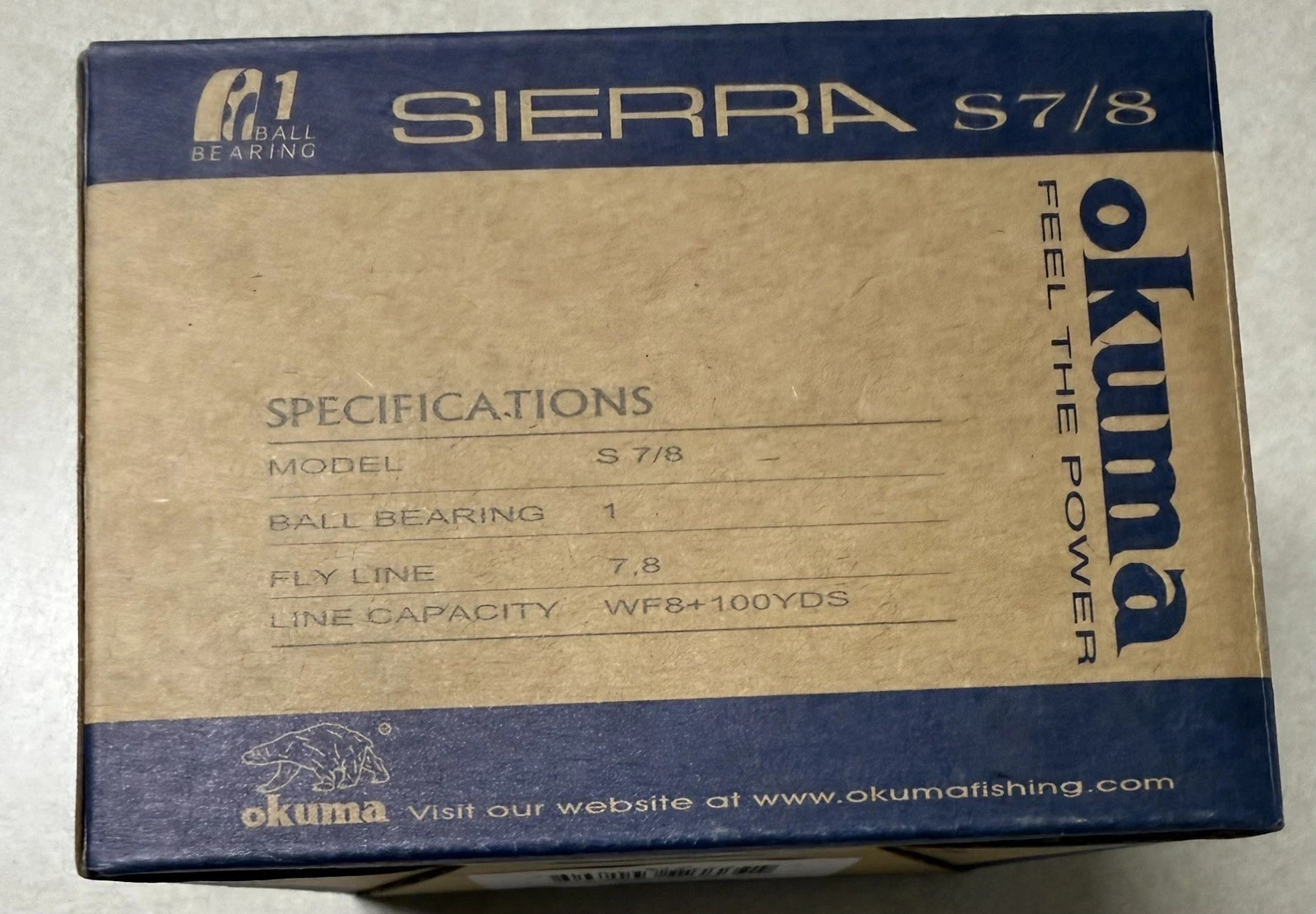 New, Sealed! Okuma Sierra S7/8 Fly Fishing Reel – S 7/8