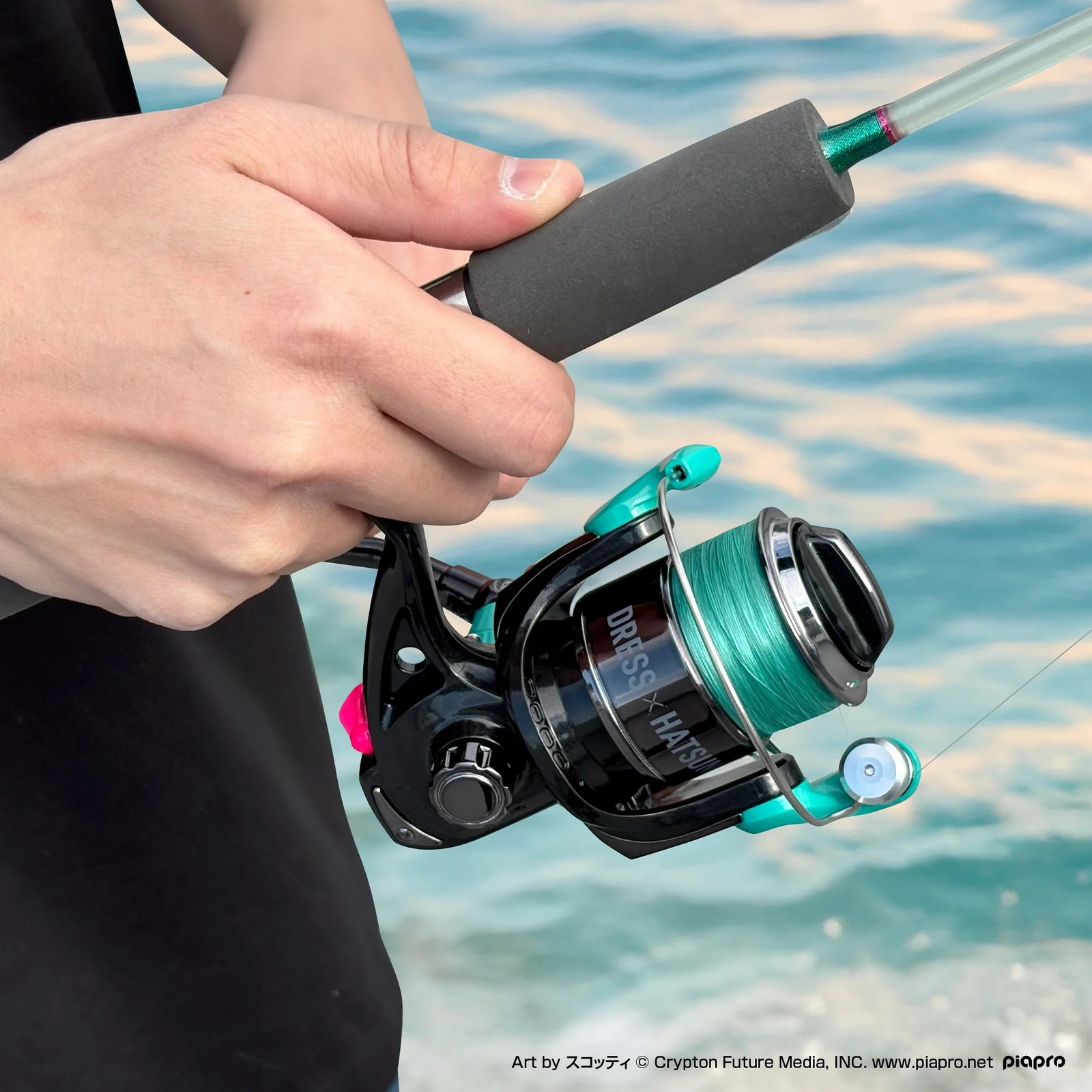 Hatsune Miku x DRESS Light-Up Fishing Spinning Reel 3000 Japan