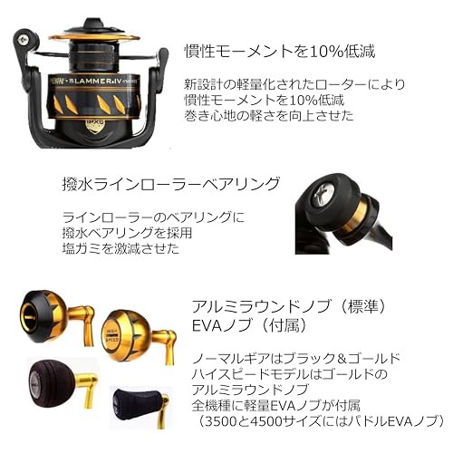 PENN SLAMMER 4 IPX6 Durable and robust Full metal Spinning Reel 6500