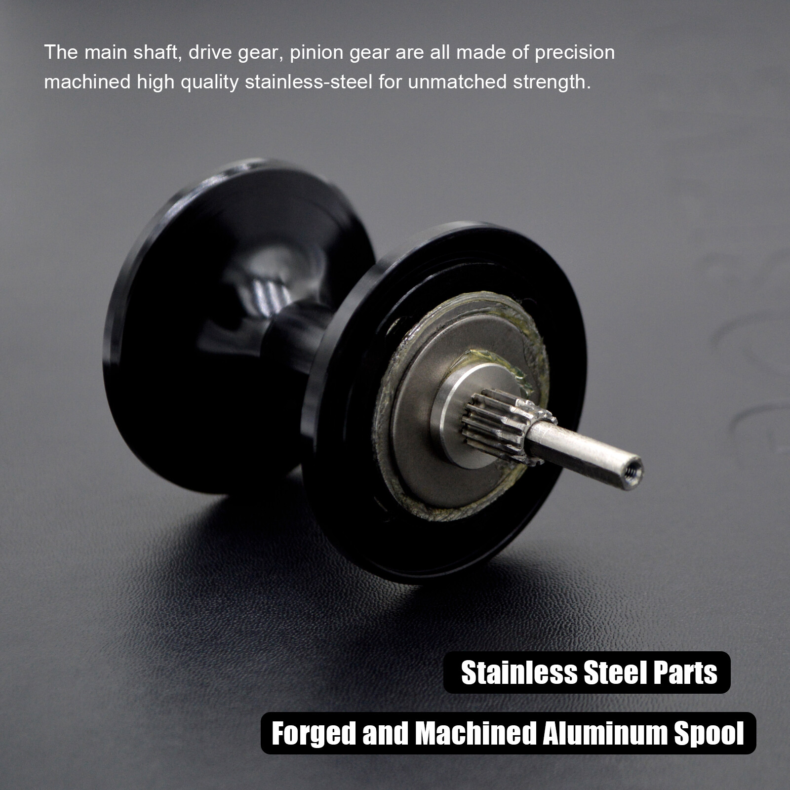 CAMEKOON Trolling Reel 4.9:1 Conventional Lever Drag Fishing 4.6inch Long Handle