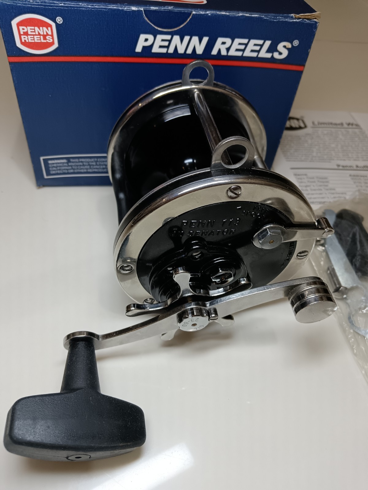 Mint NOS NIB Penn Senator 113 4/0 USA Level Wind Overhead Offshore Fishing Reel