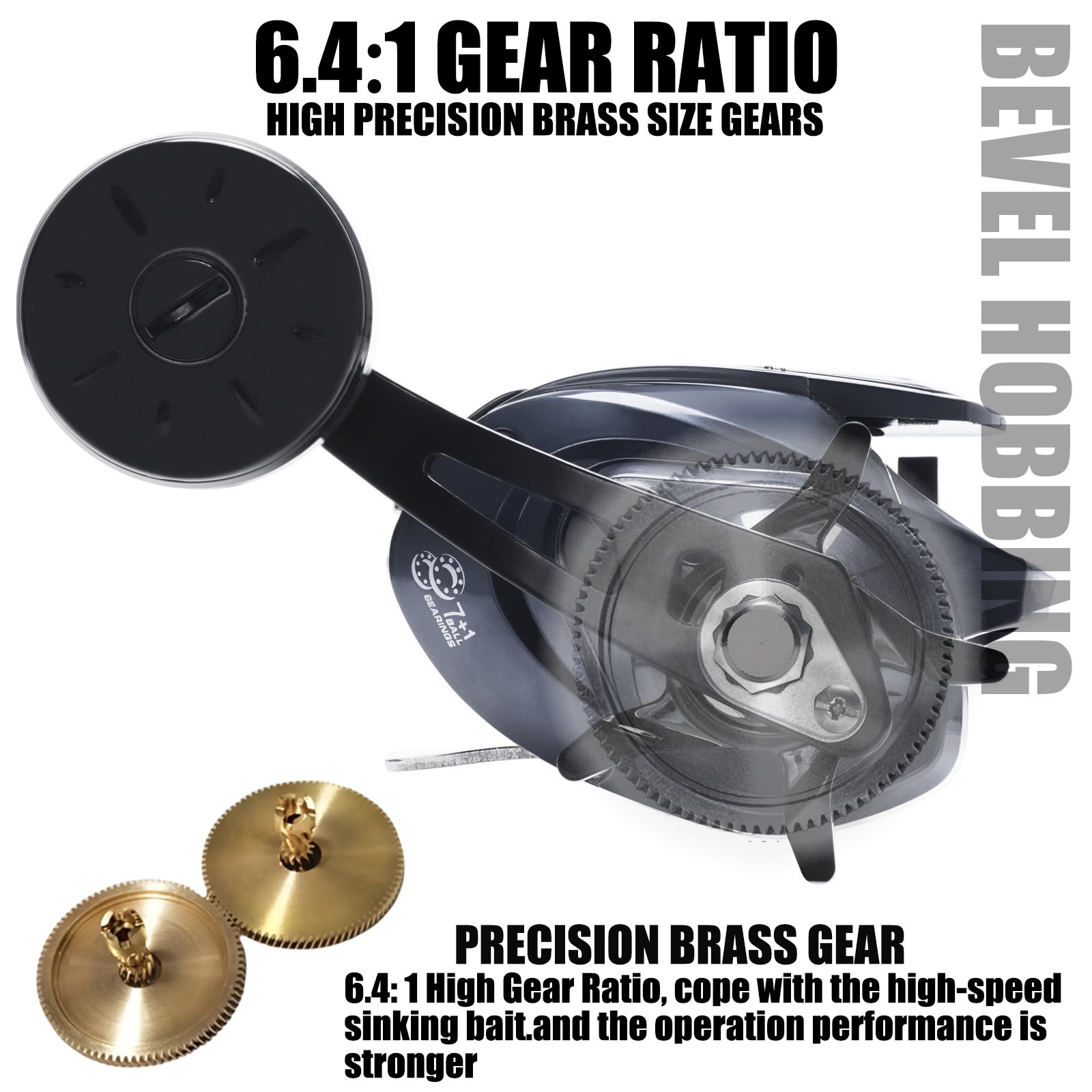 Sea Fishing Large Baitcasting Fishing Reel Saltwater Waterproof 15KG Drag Metal