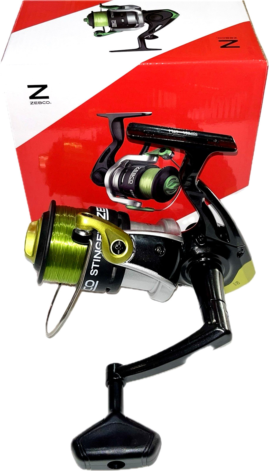 ZEBCO STINGER Size 60 Spinning Reel 5.0:1 Ratio Pre-Spooled w 20 lb line NIB