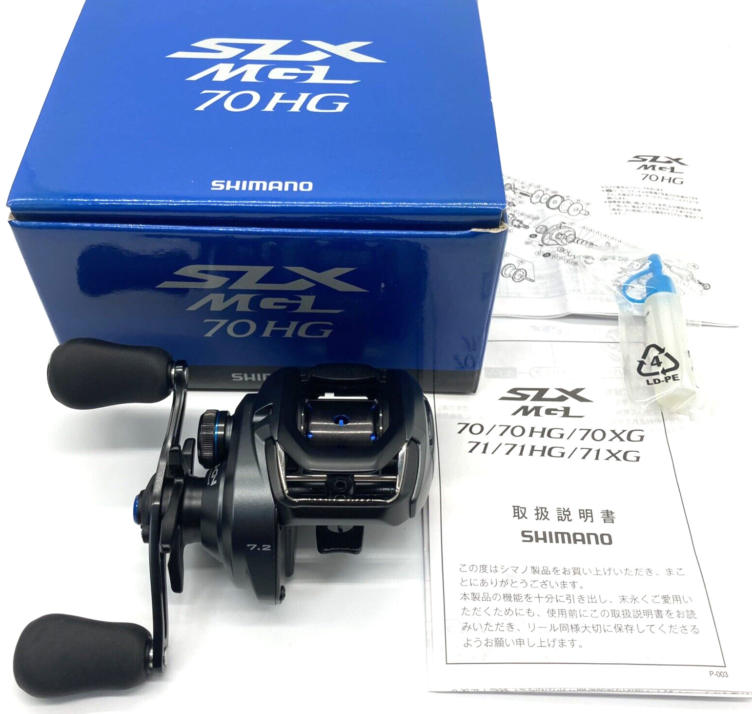 Shimano 19 SLX MGL 70HG Right Handed Bait Casting Reel w/Box From JPN „Top Mint“