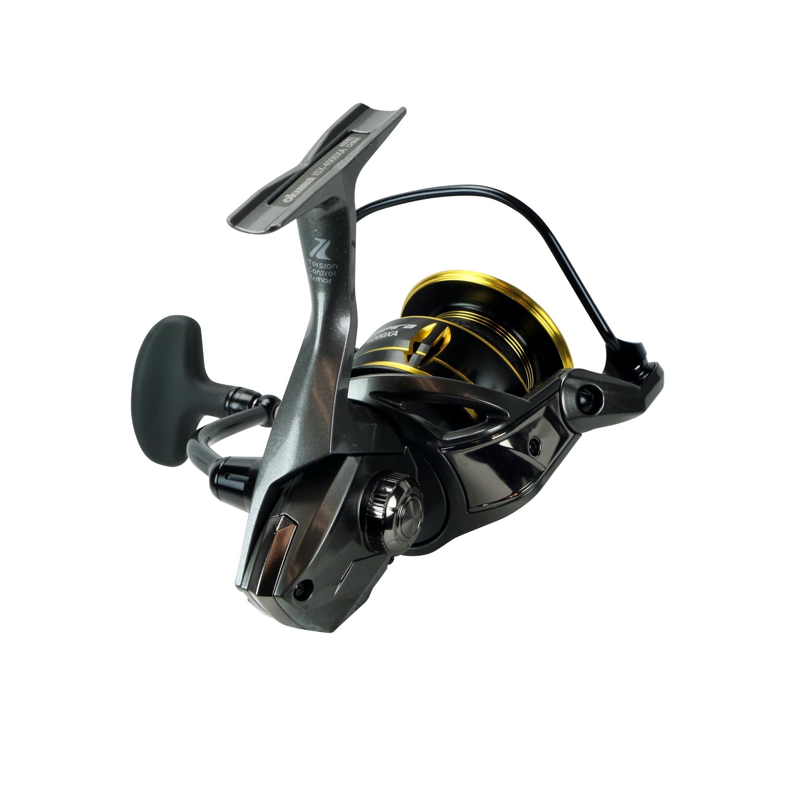 Okuma Inspira ISX Lightweight Rigid Aluminum TCA Flight Drive 9BB 5000, Black