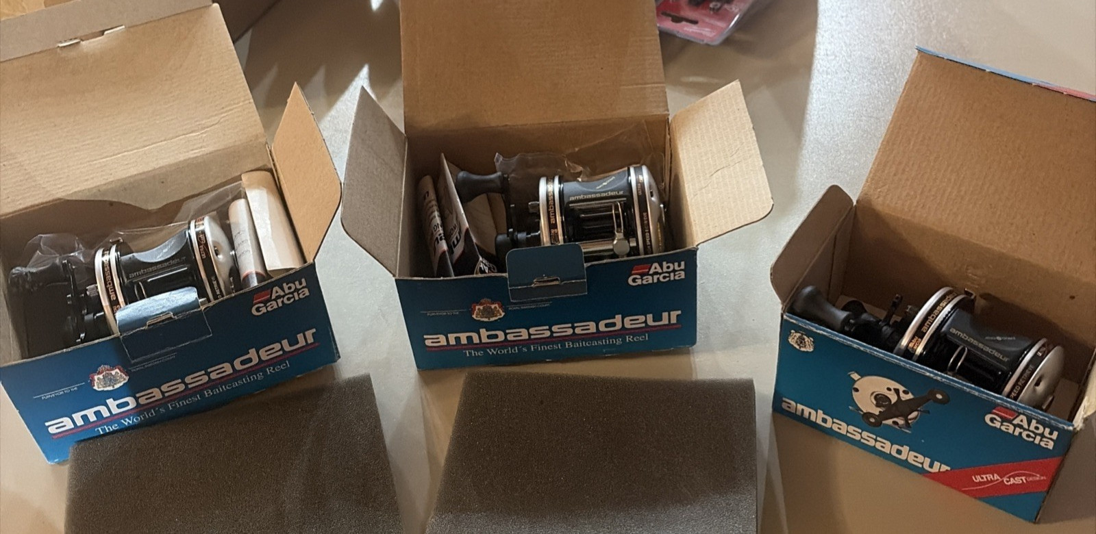 (Lot of 3) Abu Garcia Ambassadeur C3-5500 Round Fishing Reel