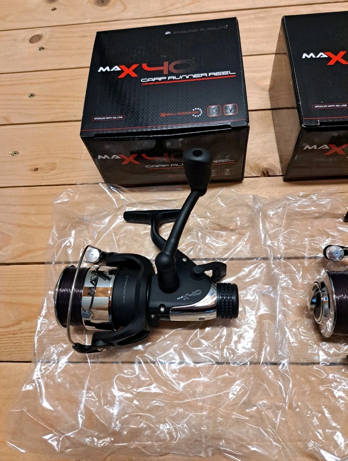 3 × NGT MAX 40 Carp Runner Reel NEW! carp reels freewheel fishing reels