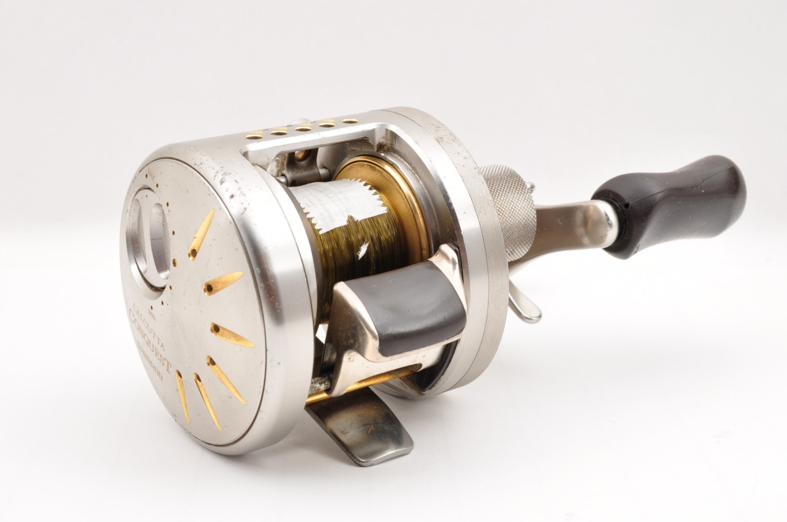 Shimano 04 Calcutta Conquest DC 100 RH 5.8:1 Silver Used Baitcast Reel Japan