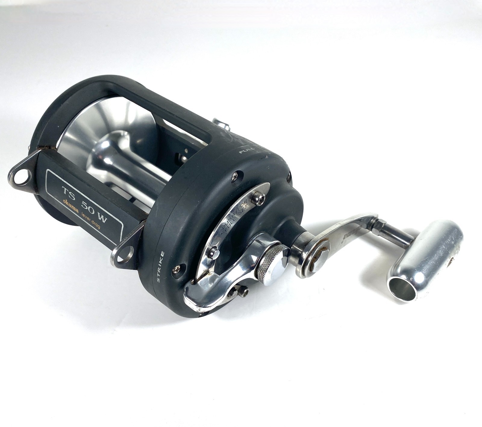 OKUMA TITUS TS 50W Big Game Saltwater Trolling Reel ~ Lever Drag ~ 2.7:1 ~ VG