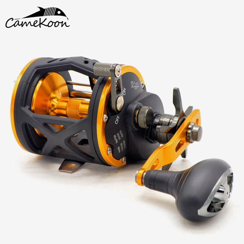 CAMEKOON Trolling Fishing 22LBs Drag Right Hand Saltwater Star Drag Casting Reel