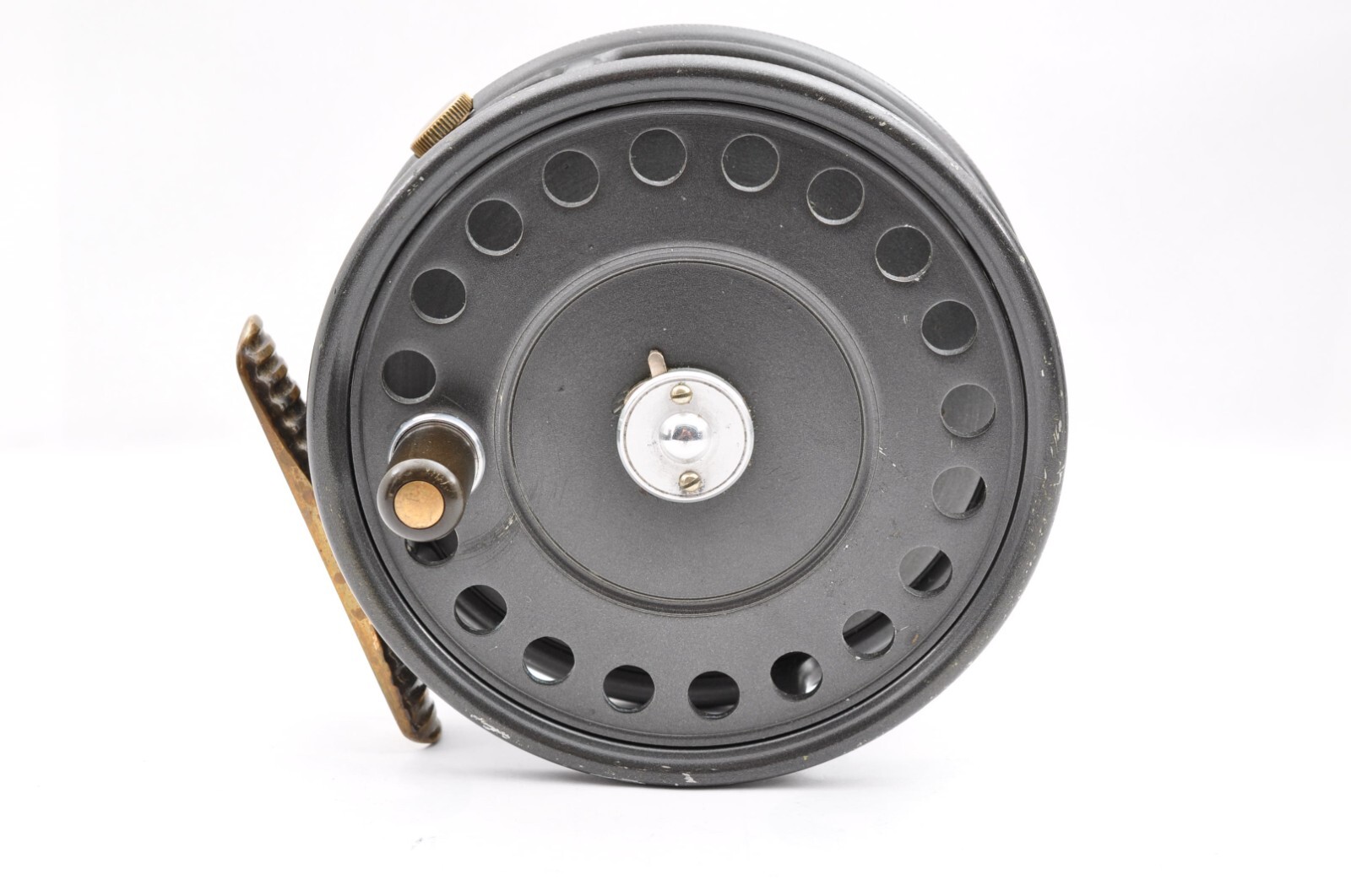 Hardy Bros. LTD „The St Jhon“ 3-7/8 Gray Box Bag Used Fly Reel Fishing Japan