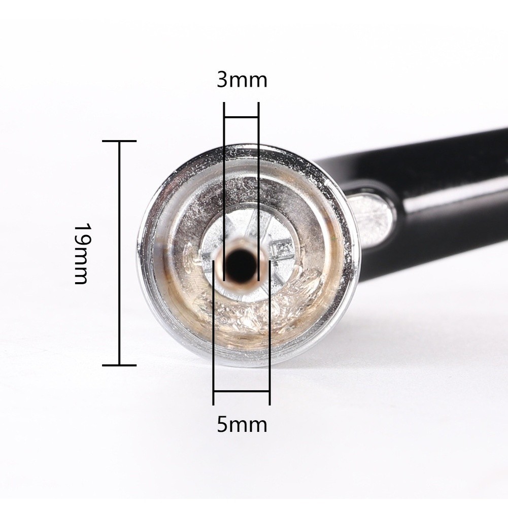 Black Aluminum Fishing Reel Handle Arm 1.9 x 0.5 x 0.3 cm for 1000-7000 Reels