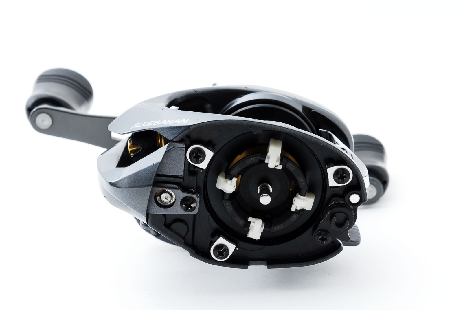 🌟EXC+3🌟 Shimano 15 Aldebaran 50 Right Custom Handle Baitcast Reel JAPAN #115
