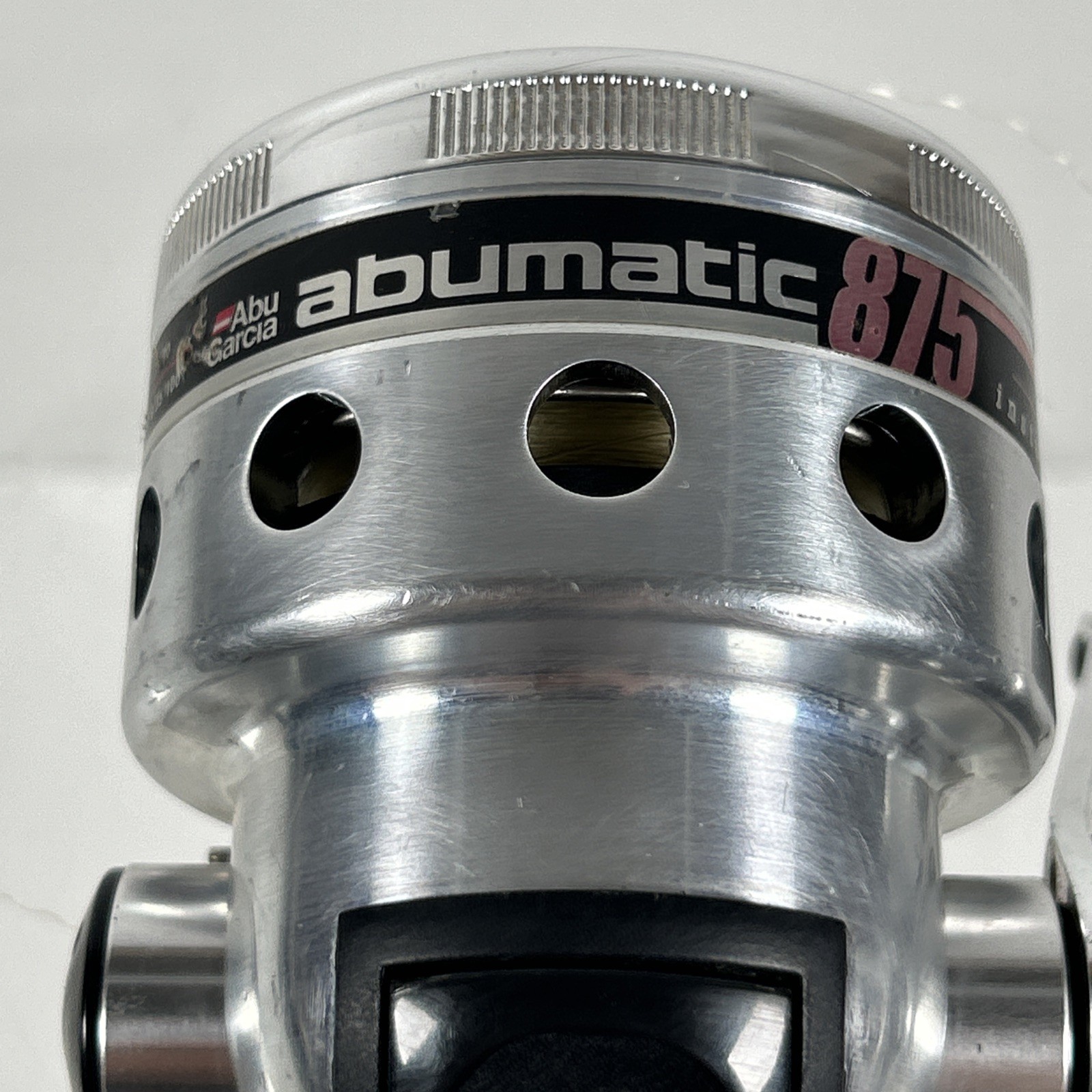 VTG Abu Garcia Abumatic 875 Spincast Reel instant anti-reverse Silver & Black