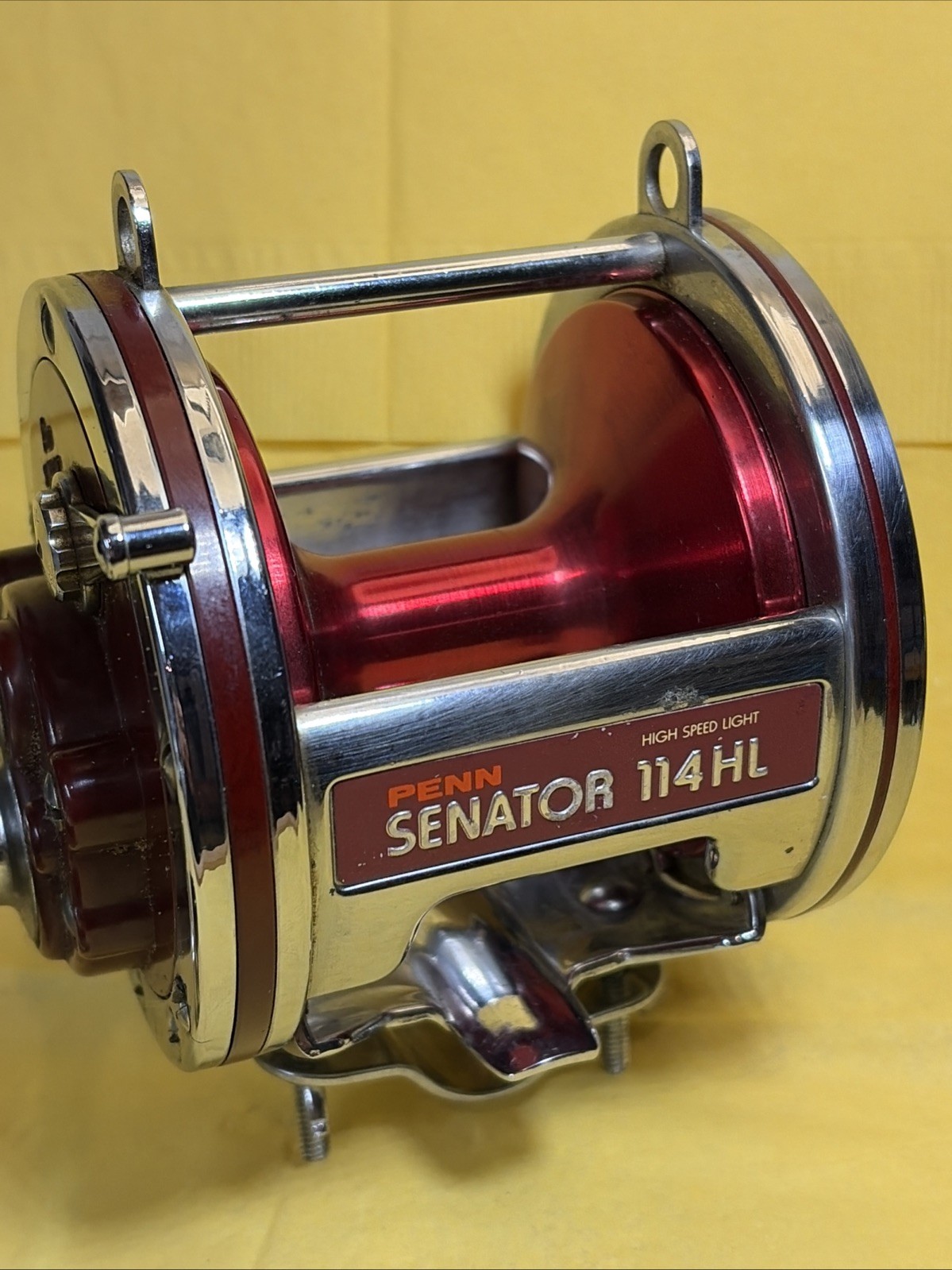 50th Anniversary Red Spool Penn Senator 6/0 114H Fishing Reel Very Nice!!!!!