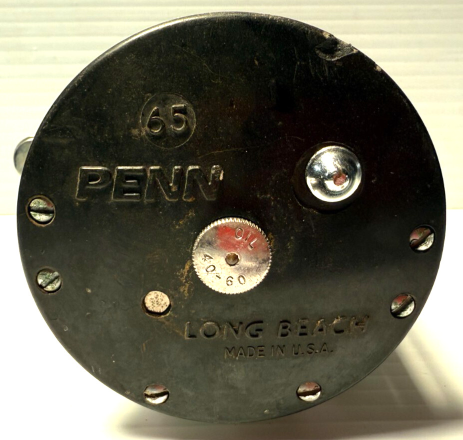 Vintage Penn Long Beach No. 65 Saltwater Fishing Reel Made In USA