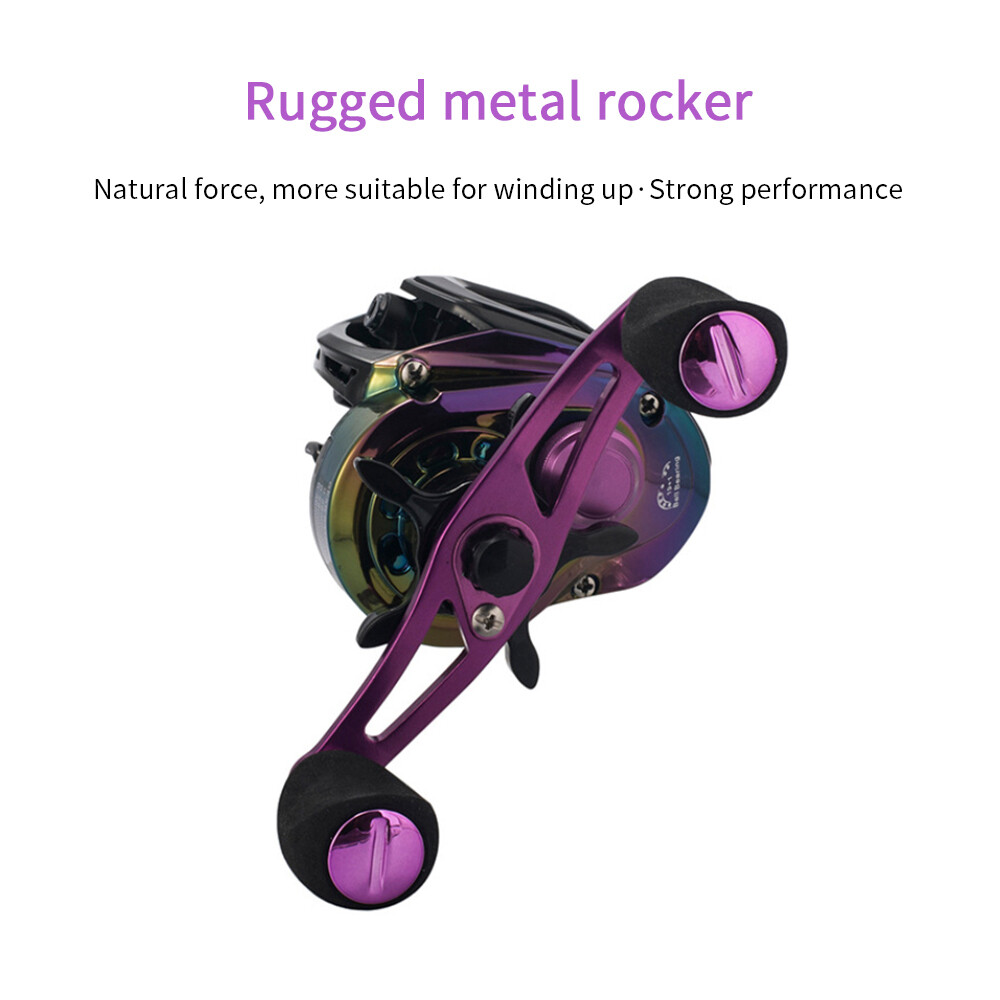 8.1:1 Gear Ratio Fishing Reels Stainless Steel Ball Bearings Baitcasting Reel