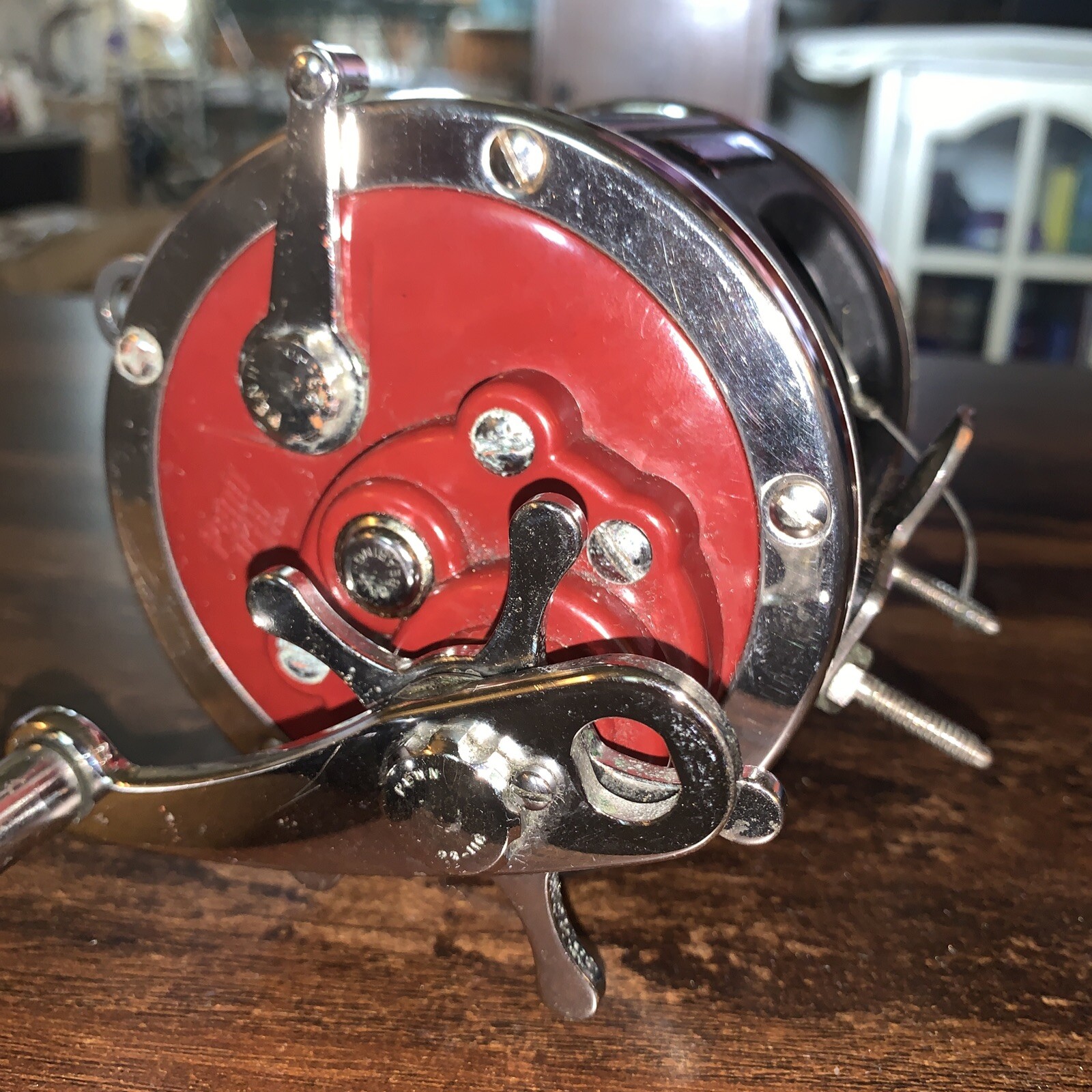 Penn 114H Special 6/0 Senator Solid Frame Aluminum Spool Burgundy Chrome