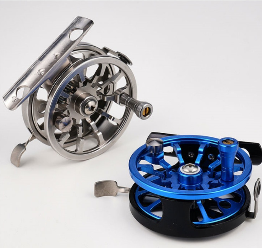 1Pcs Fly Fishing Reel with CNC-machined Aluminum Alloy Body Bearing Fishing gear