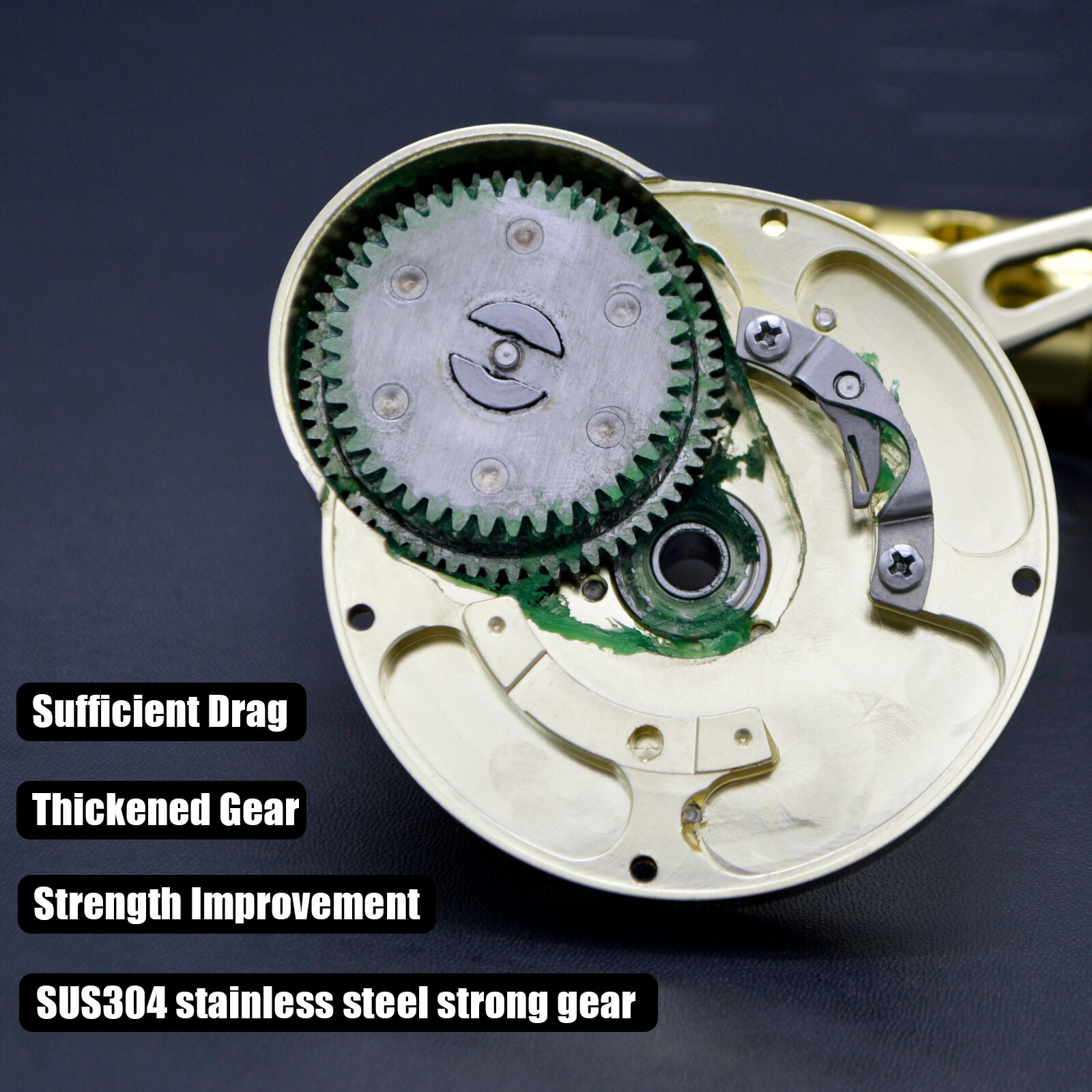 CAMEKOON Saltweter 2 Speed Lever Drag Offshore Multiplier Trolling Fishing Reels