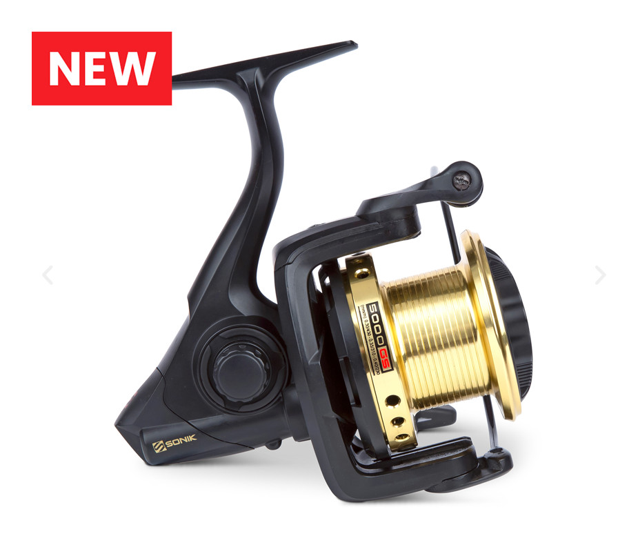 SONIK Xtractor+ 5000 GS Reel Mini Big Pit Reel Carp Coarse Pike Fishing Gold
