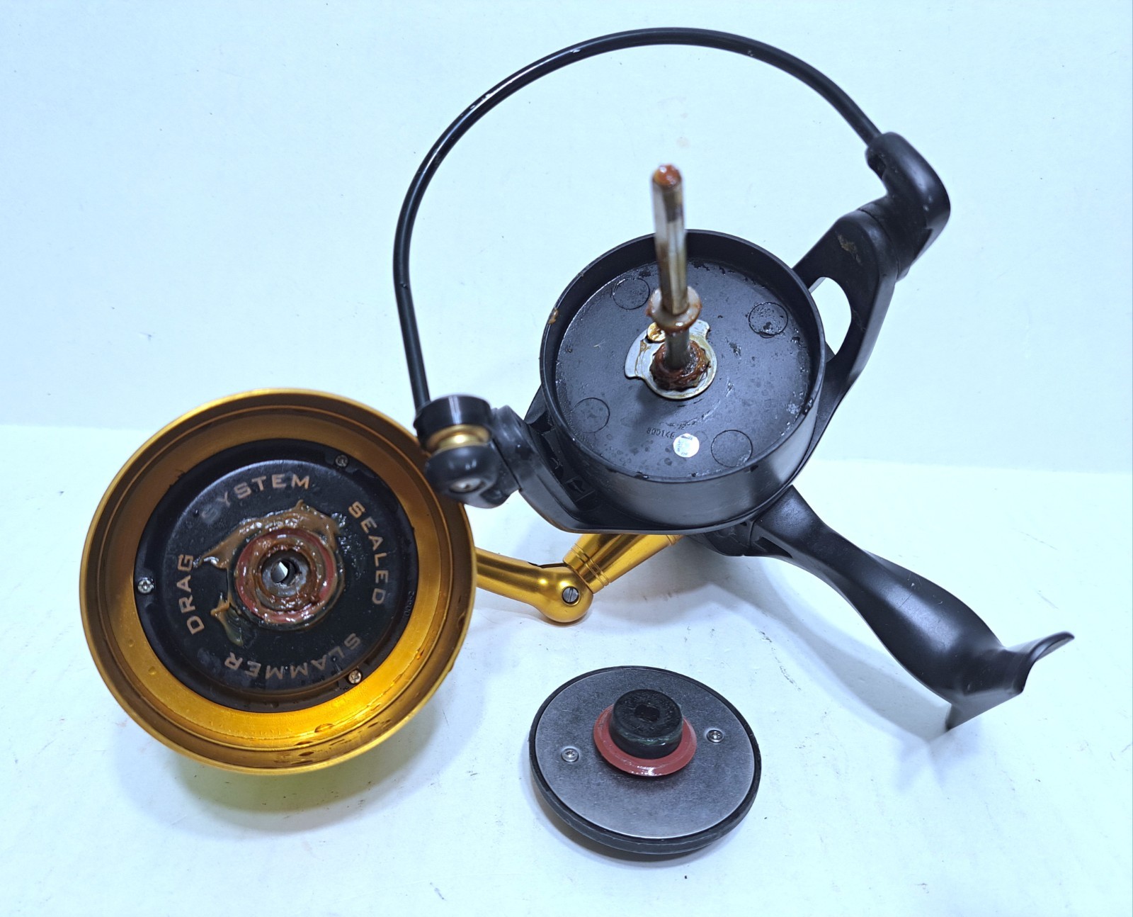 Penn Spinfisher V 8500 Spinning Reel Gold Black HT-100 5+1 Bearings Anti-Reverse