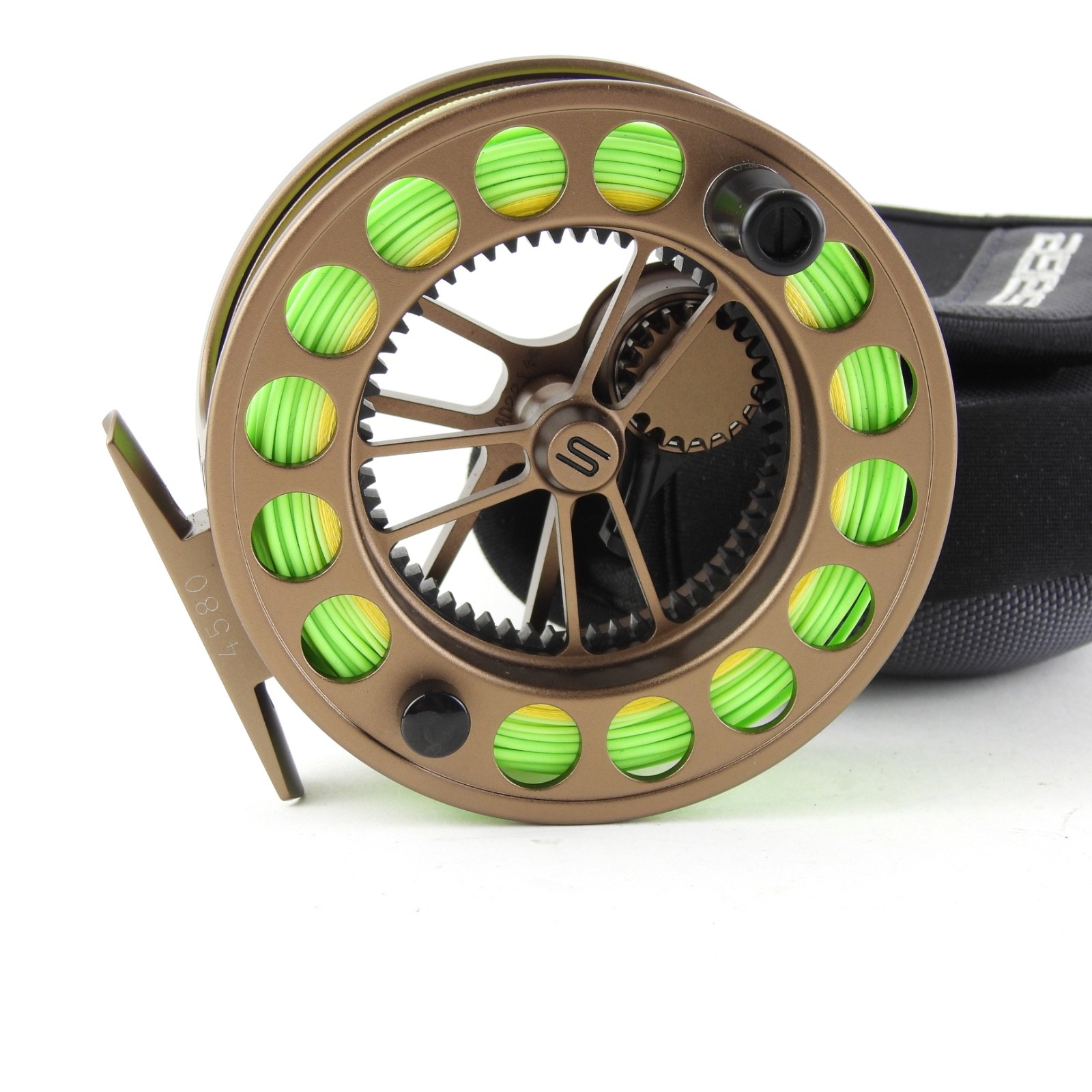 Sage 4580 Fly Fishing Reel. Bronze. W/ Pouch.