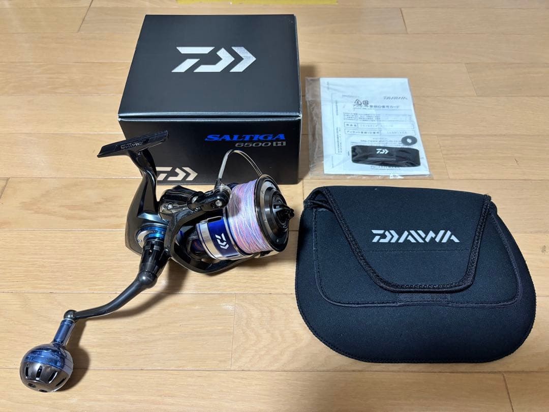 Daiwa 15 Saltiga 6500H Spinning Reel Box Japan Used