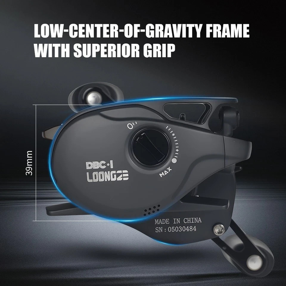 Loongze Airlite A101MBS/A101DBC-1 Low-profile Baitcasting Fishing Reel CNC All-M
