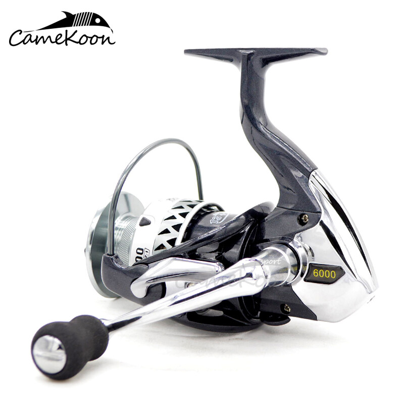 CAMEKOON Spinning Reel 5.5:1 Gear Ratio Braid Ready Spool Surf Carp Bass Fishing