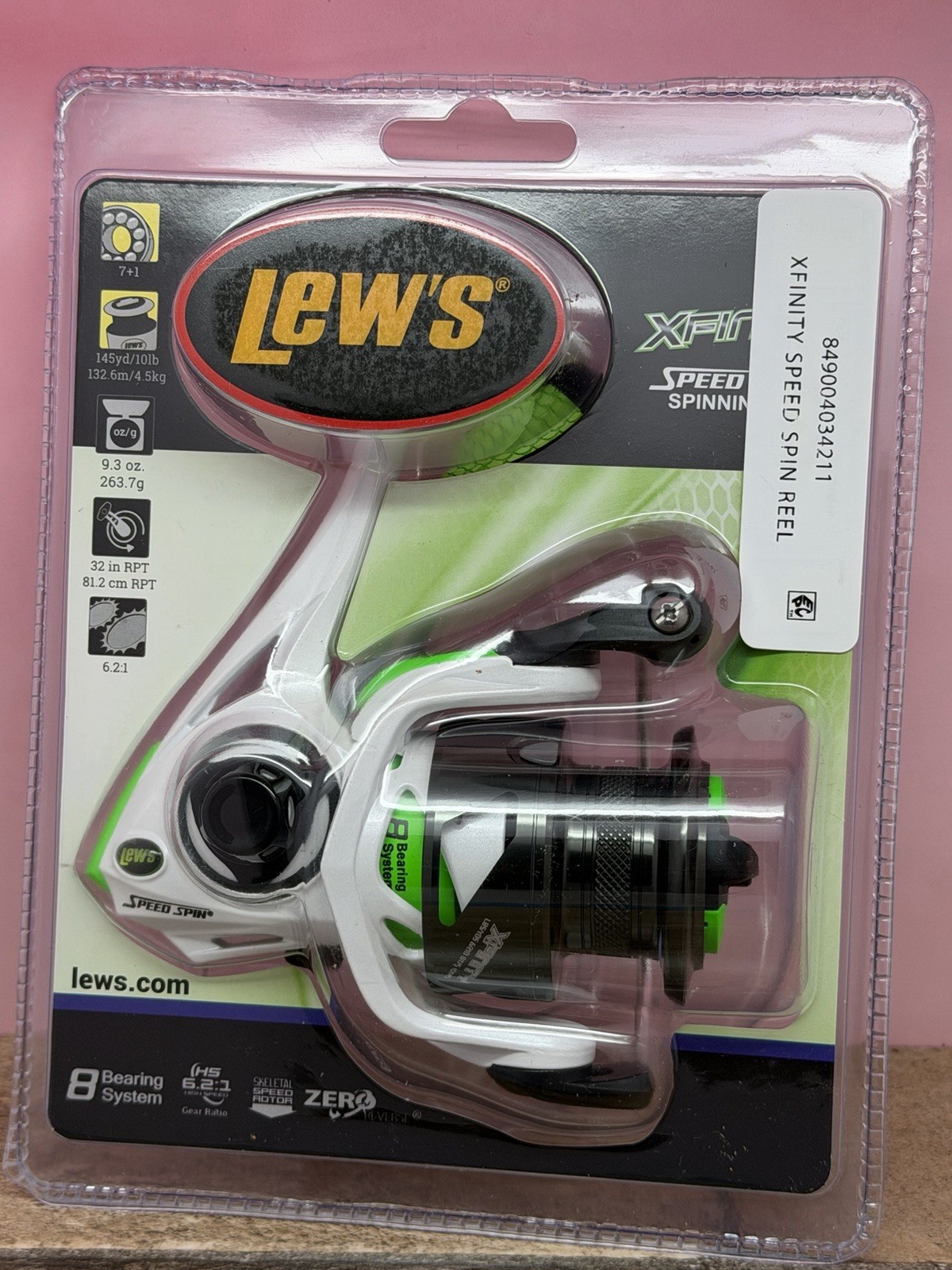 Lew’s Xfinity Speed Spin 8-Bearing Spinning Fishing Reel – XS30A – New