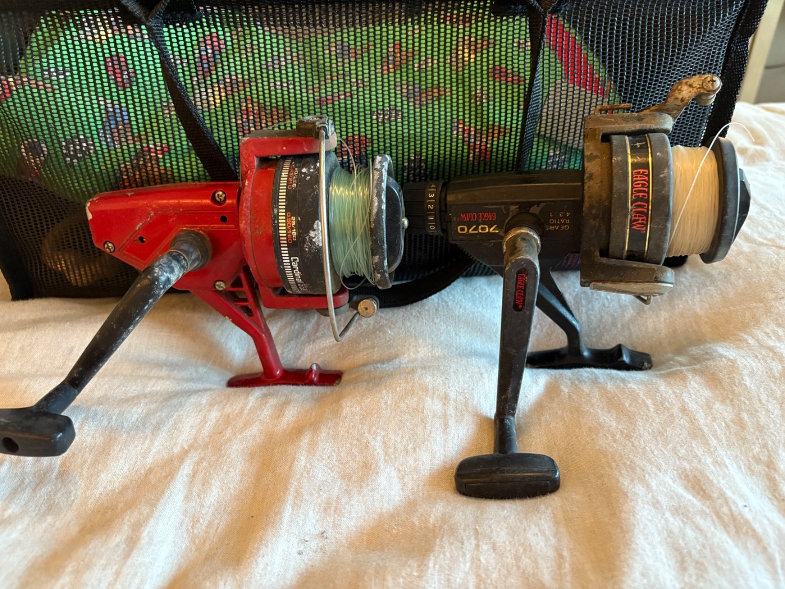 2x ABU GARCIA CARDINAL 558 SPINNING REEL, 4.3:1 Ratio/ 7070 Eagle Claw
