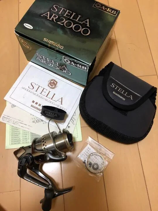SHIMANO 01 STELLA AR2000 Spinning Reel Extremely Rare Good Cond From JAPAN F/S