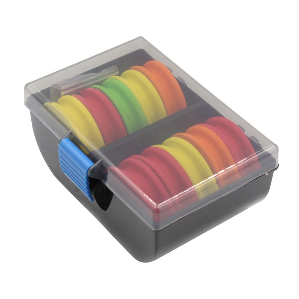 10Pcs Assorted Color Durable Fishing Line Reel Organizers with Plastic Build