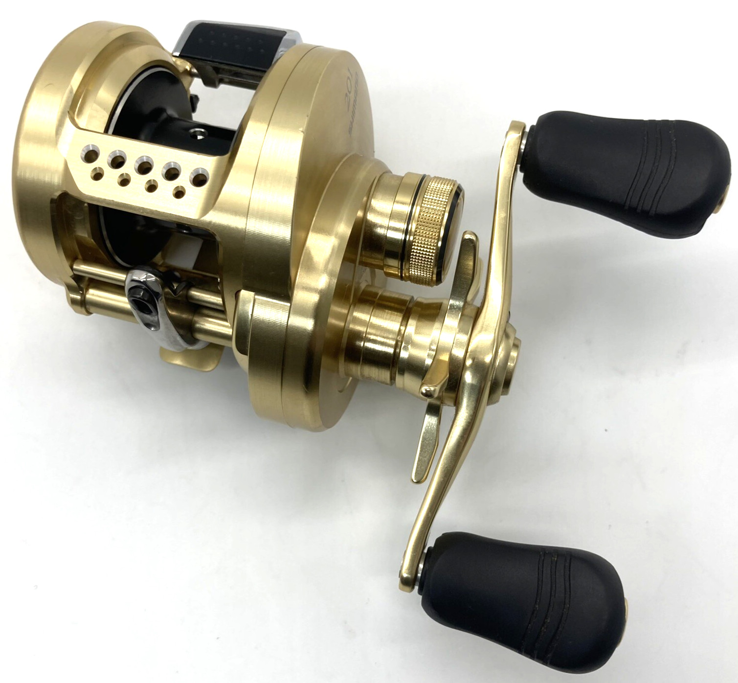 Shimano 14 CALCUTTA CONQUEST 201 Left Bait Casting Reel In Box JAPAN „Near Mint“