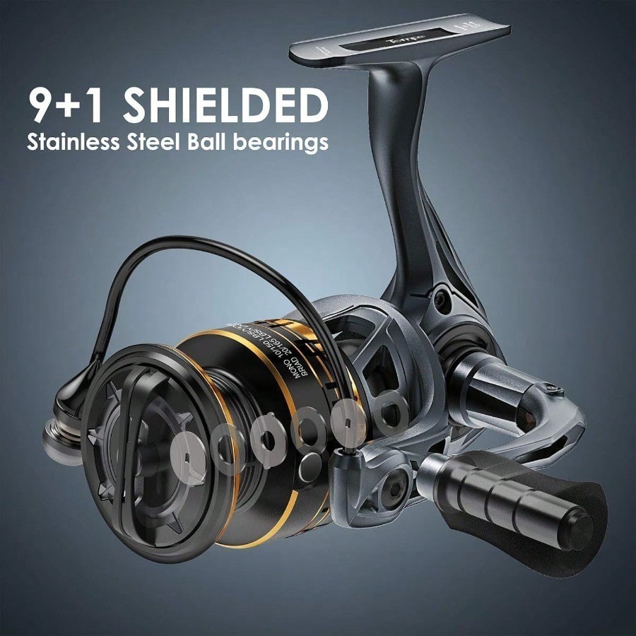10BB Carbon Fiber Spinning Reel Smooth Ultra Light Stainless Steel Fishing Wheel