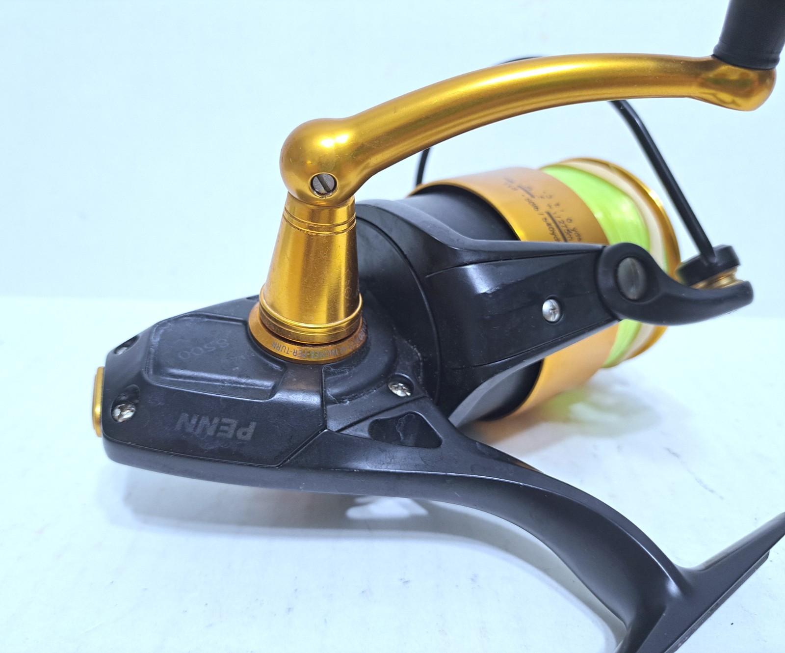 Penn Spinfisher V 8500 Spinning Reel Gold Black HT-100 5+1 Bearings Anti-Reverse