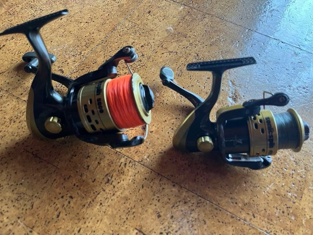 Okuma 5000 4000 Spinning Reel Lot Used Line Included