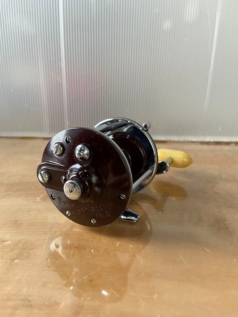 Penn Peerless No9 Vintage Fishing Reel Brown Made in USA