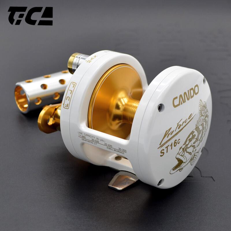 TICA CANDO Conventional Lever Drag Reel Trolling Light Jigging Saltwater Fishing