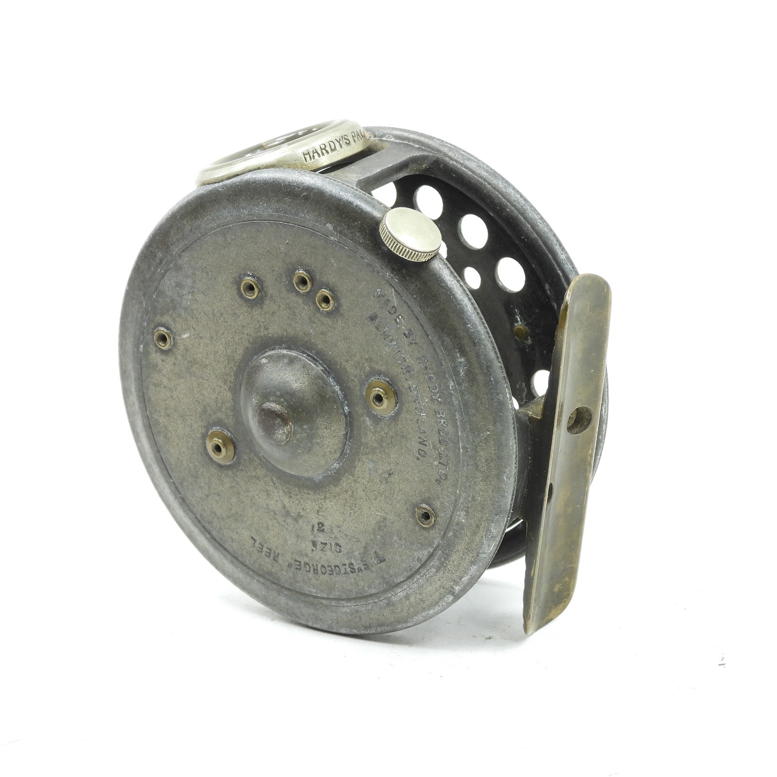 Hardy St. George 3″ Fly Reel. 3-Screw Latch. Agate Line Guard. Made in England.