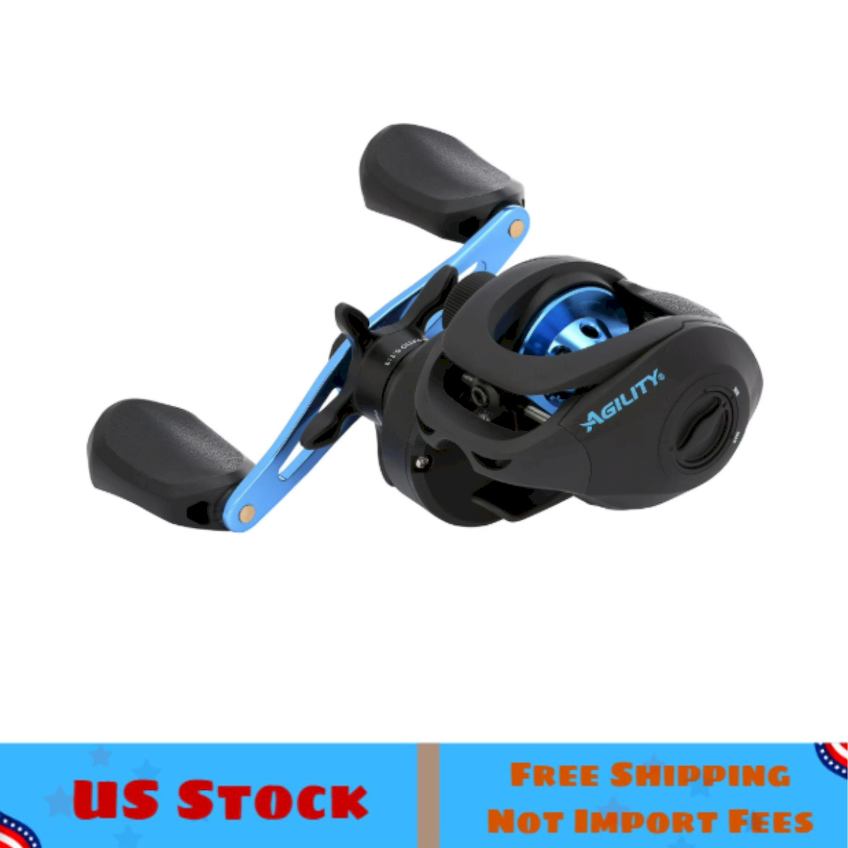 Shakespeare Agility Low Profile Reel, Right Hand Fishing Reel