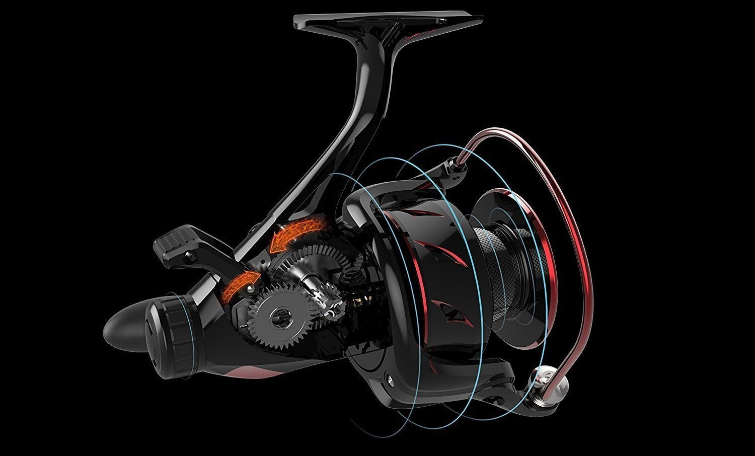 Sharky Baitfeeder III Spinning Reel 10+1 Shielded Stainless Steel BB – Carbon Fi