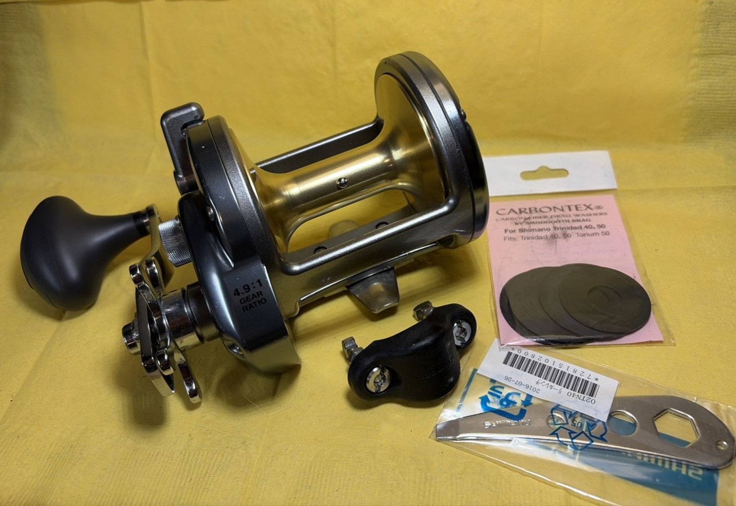 Shimano Torium 50 Fishing Reel Fresh Service Carbontex Drag Upgrade Very Nice #4