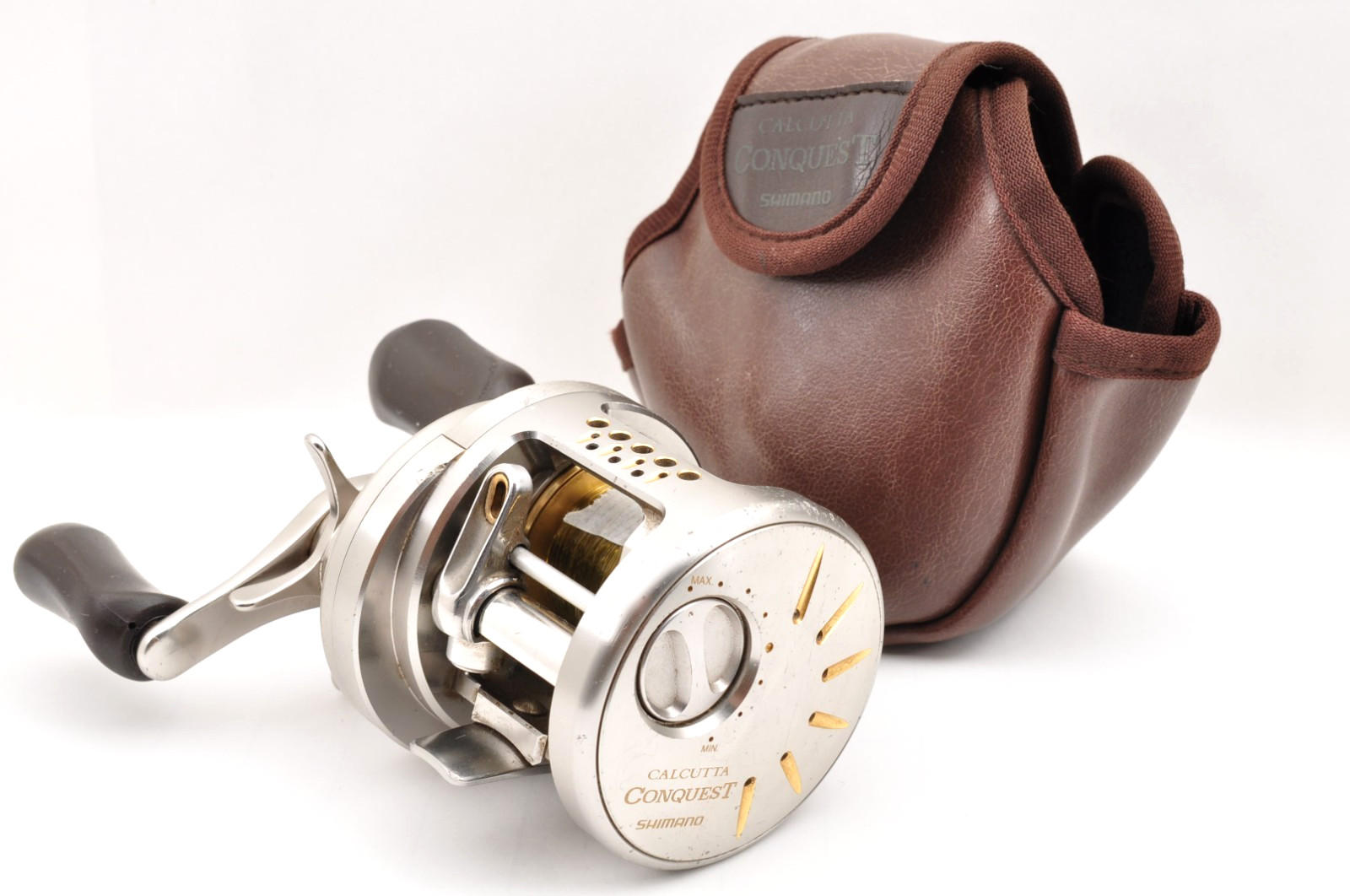 Shimano 04 Calcutta Conquest DC 100 RH 5.8:1 Silver Used Baitcast Reel Japan