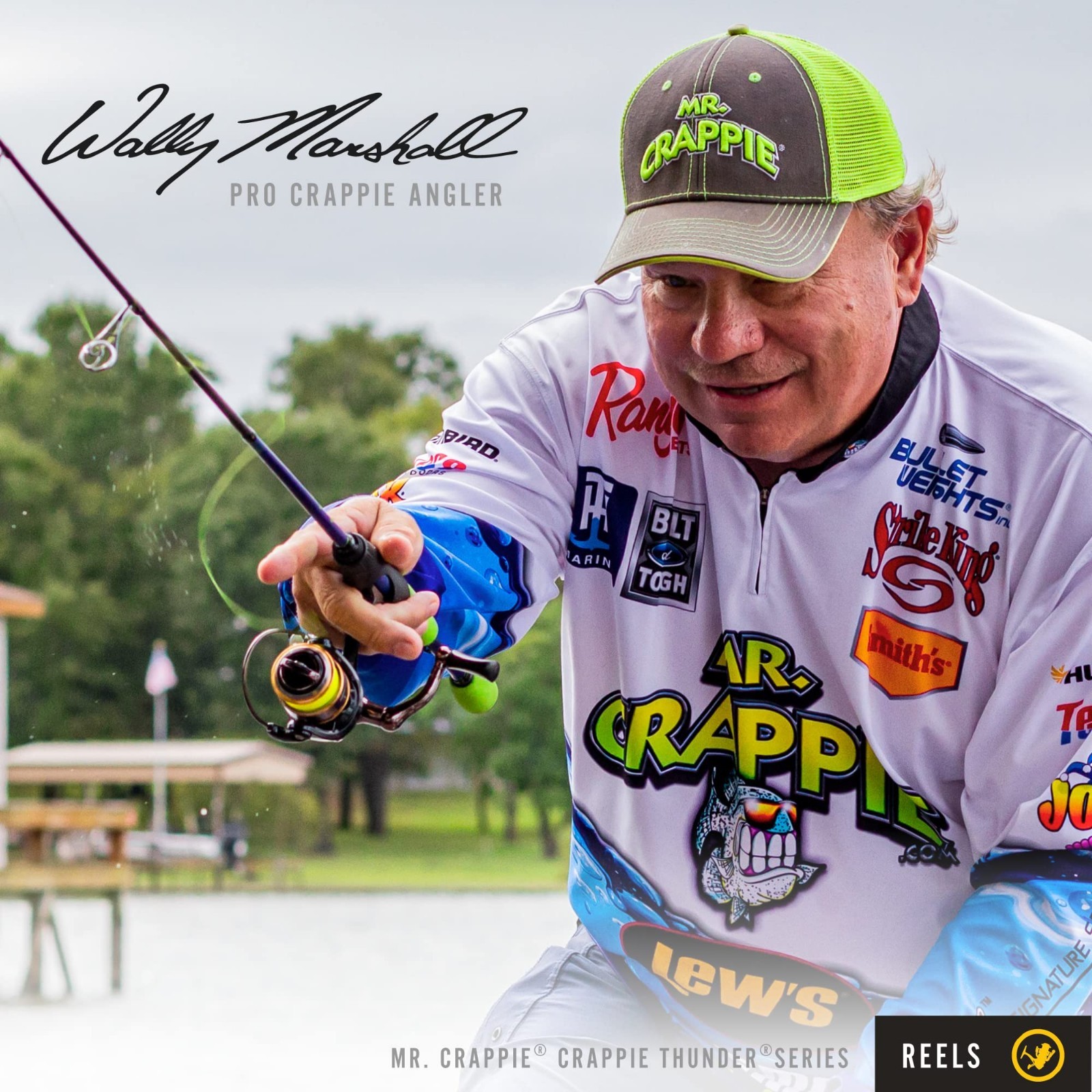 Spincast Fishing Reel for Crappie, 4.3:1 Gear Ratio, Right/Left-Hand Retrieve, G