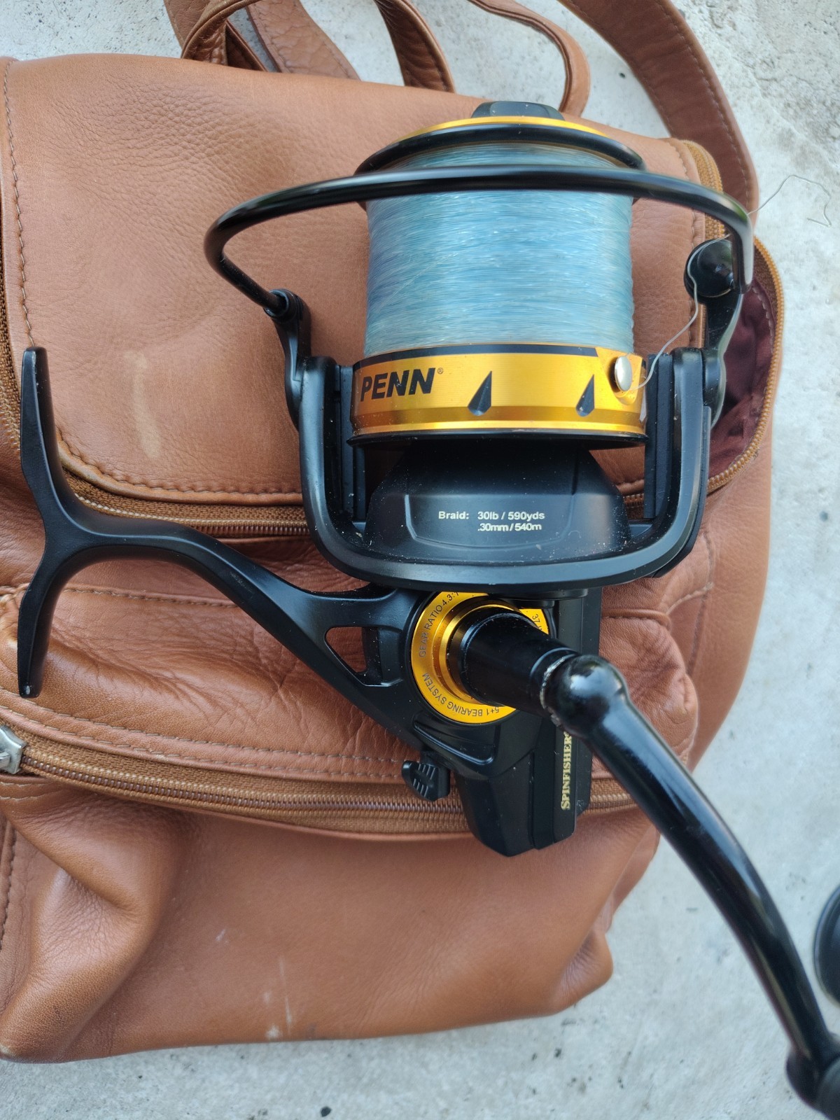 PENN Spinfisher VI 7500LC Long Cast Spinning Reel – Unused – Pre-Spooled Braid