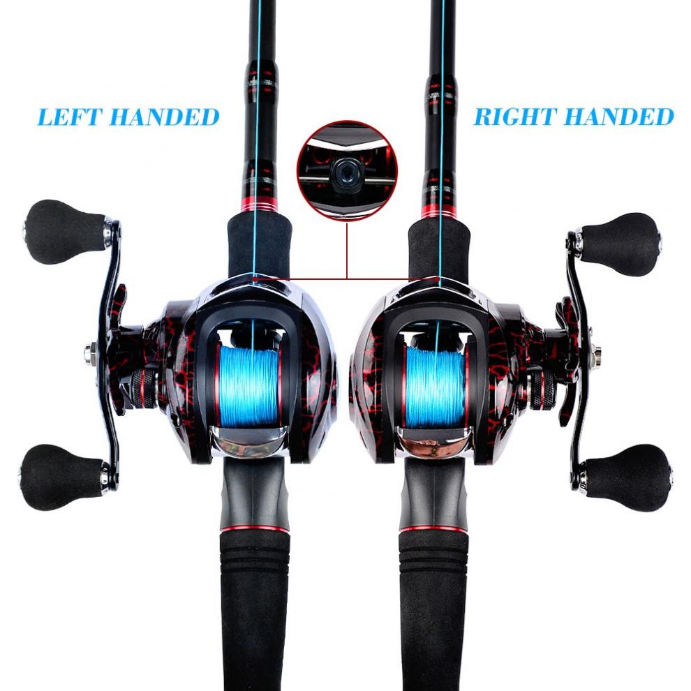 18+1BB 10kg/22LB Max Drag Baitcasting Reel, 7.2:1 Gear, Steel Ball Bearings